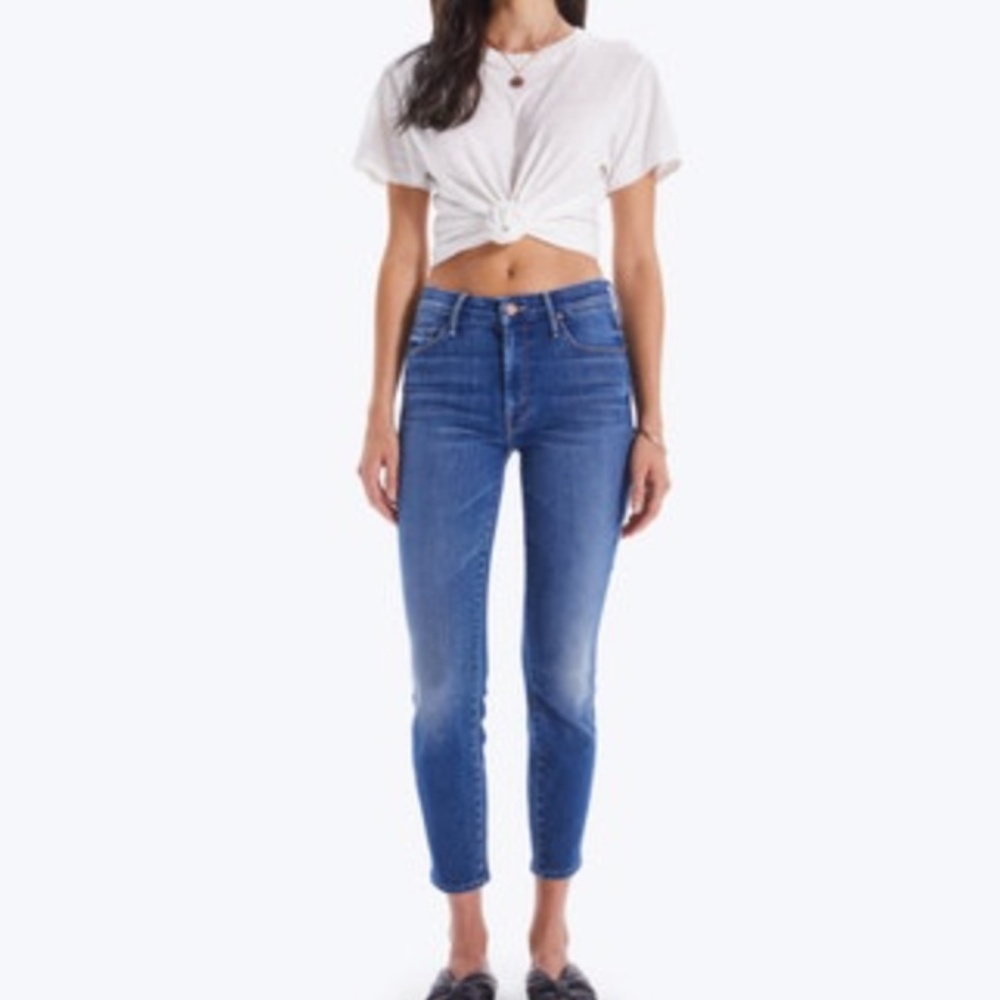 MOTHER Women Jeans Skinny in Medium Blue